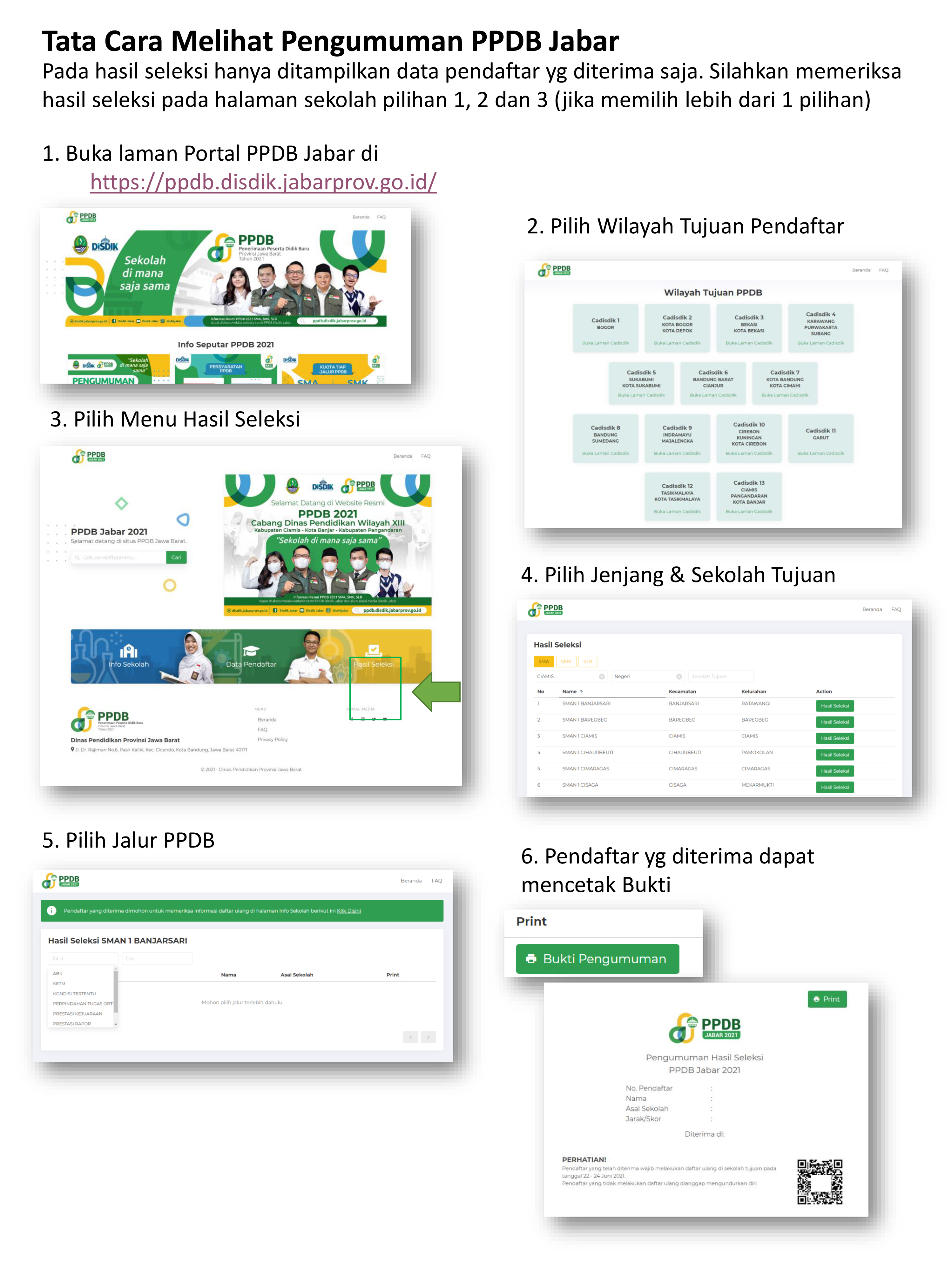 Tata Cara Melihat Pengumuman PPDB 2021