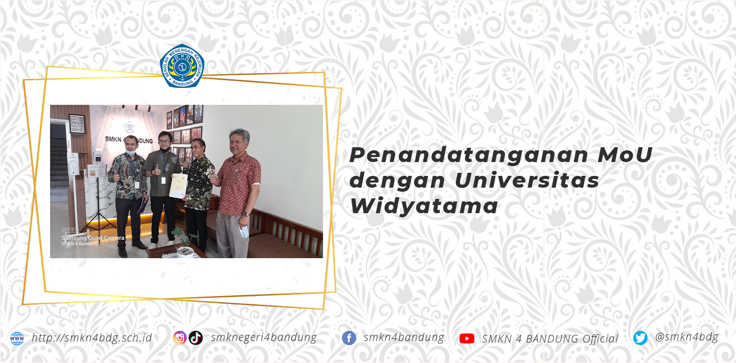 Penandatanganan MoU dengan Universitas Widyatama