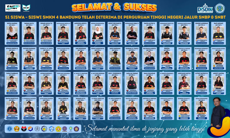 51 Siswa-siswi diterima di PTN jalur SNBP dan SNBT 2023